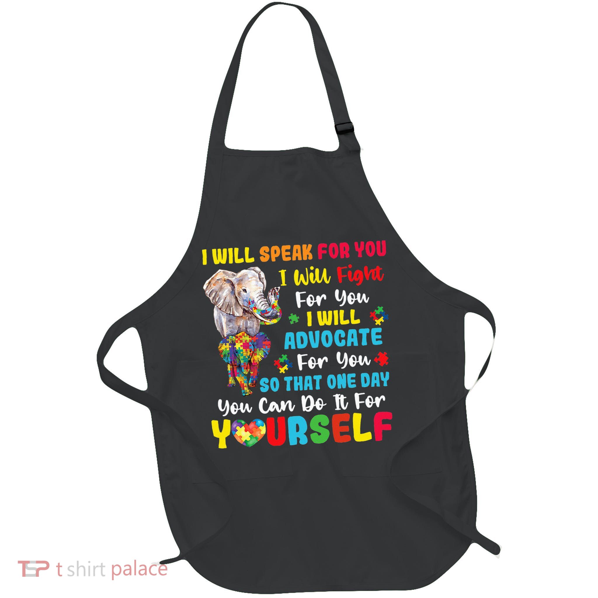 puzzle Autism Mom Elephant Autism Awareness Apron