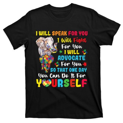 puzzle Autism Mom Elephant Autism Awareness T-Shirt