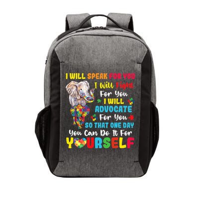 puzzle Autism Mom Elephant Autism Awareness Vector Backpack