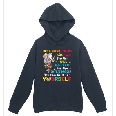 puzzle Autism Mom Elephant Autism Awareness Urban Pullover Hoodie