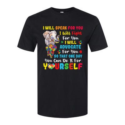 puzzle Autism Mom Elephant Autism Awareness Softstyle CVC T-Shirt