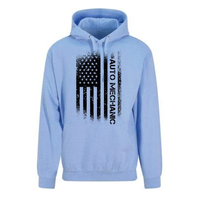 Patriotic Auto Mechanic With American Flag Cool Gift Unisex Surf Hoodie