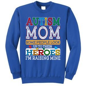 Proud Autism Mom Raising Hero Sped Mom Autism Awareness Cute Gift Sweatshirt