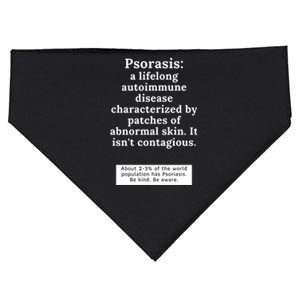 Psoriasis Awareness Month Funny Gift USA-Made Doggie Bandana