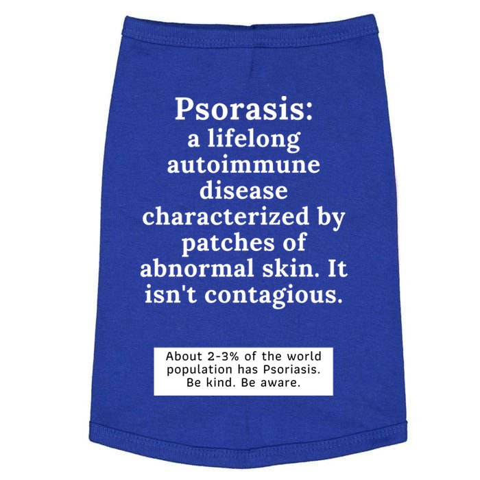 Psoriasis Awareness Month Funny Gift Doggie Tank