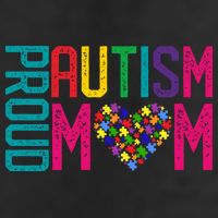 Proud Autism Mom Autism Awareness Day Month 7 Panel Mesh Trucker Snapback Hat