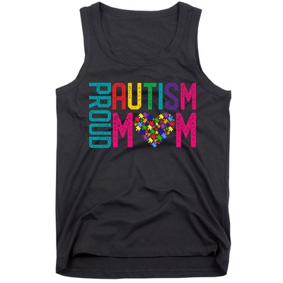 Proud Autism Mom Autism Awareness Day Month Tank Top