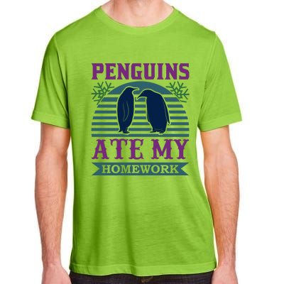 Penguins Ate My Homework Adult ChromaSoft Performance T-Shirt