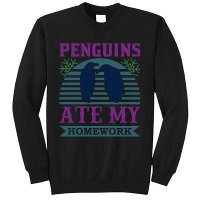 Penguins Ate My Homework Sweatshirt