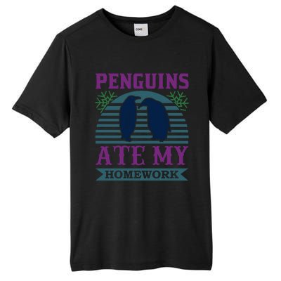 Penguins Ate My Homework Tall Fusion ChromaSoft Performance T-Shirt