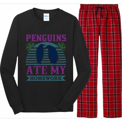 Penguins Ate My Homework Long Sleeve Pajama Set