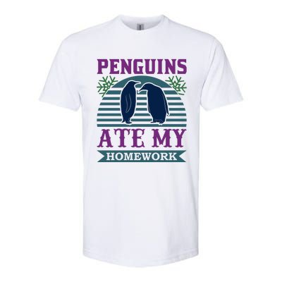 Penguins Ate My Homework Softstyle CVC T-Shirt