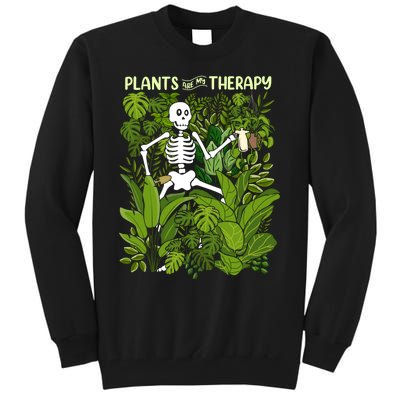 Plants Are My Therapy Tall Sweatshirt