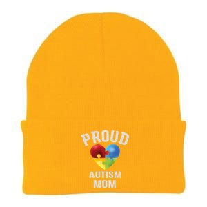 Proud Autism Mom Autism Awareness Funny Gift For Mommy Mama Meaningful Gift Knit Cap Winter Beanie