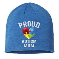 Proud Autism Mom Autism Awareness Funny Gift For Mommy Mama Meaningful Gift Sustainable Beanie