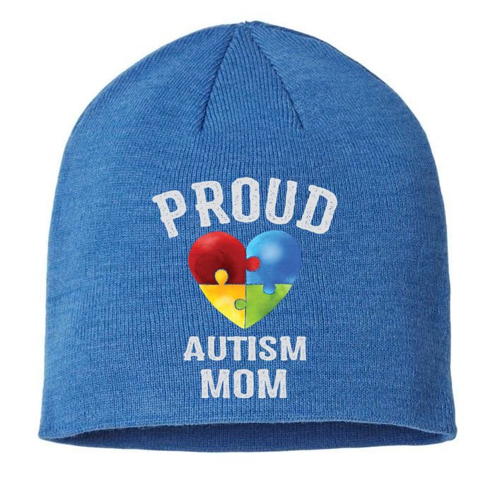 Proud Autism Mom Autism Awareness Funny Gift For Mommy Mama Meaningful Gift Sustainable Beanie