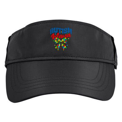 Proud Autism Mama - Autism Awareness Coquette Bow Autism Mom Gift Adult Drive Performance Visor
