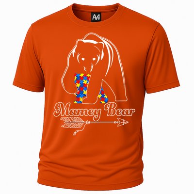 Proud Autism Mamey Bear Autism Awareness Autistic Support Gift Cooling Performance Crew T-Shirt