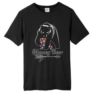 Proud Autism Mamey Bear Autism Awareness Autistic Support Gift Tall Fusion ChromaSoft Performance T-Shirt