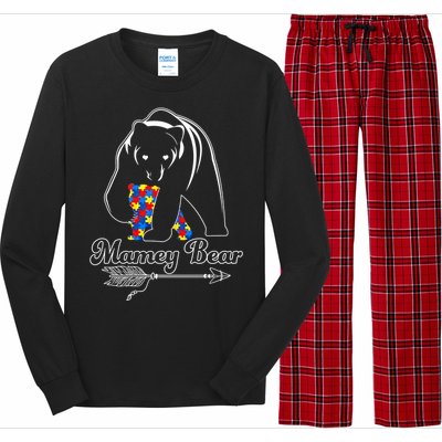 Proud Autism Mamey Bear Autism Awareness Autistic Support Gift Long Sleeve Pajama Set