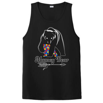 Proud Autism Mamey Bear Autism Awareness Autistic Support Gift PosiCharge Competitor Tank