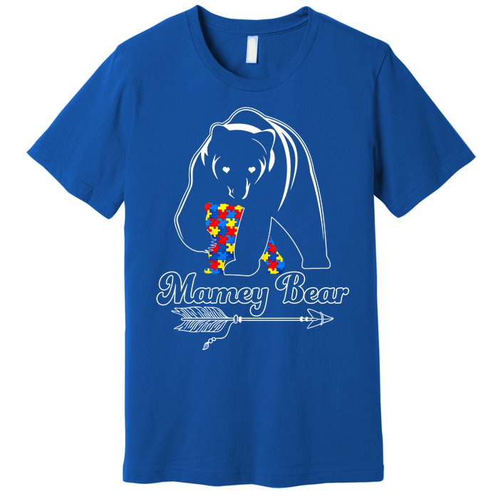 Proud Autism Mamey Bear Autism Awareness Autistic Support Gift Premium T-Shirt