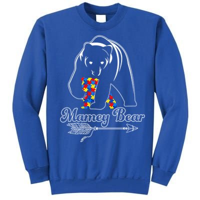 Proud Autism Mamey Bear Autism Awareness Autistic Support Gift Tall Sweatshirt