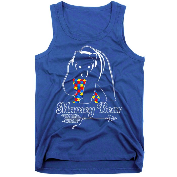 Proud Autism Mamey Bear Autism Awareness Autistic Support Gift Tank Top