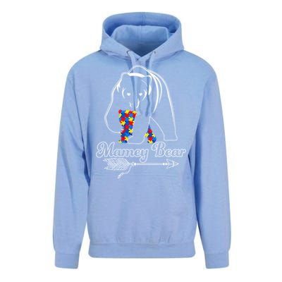 Proud Autism Mamey Bear Autism Awareness Autistic Support Gift Unisex Surf Hoodie