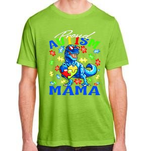 Proud Autism Mama Dinosaur Autism Awareness Cute Gift Adult ChromaSoft Performance T-Shirt