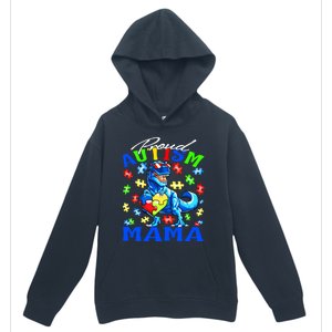 Proud Autism Mama Dinosaur Autism Awareness Cute Gift Urban Pullover Hoodie