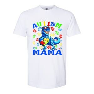 Proud Autism Mama Dinosaur Autism Awareness Cute Gift Softstyle CVC T-Shirt