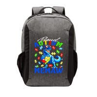 Proud Autism Memaw Dinosaur Autism Awareness Gift Vector Backpack