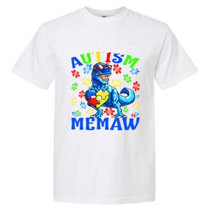 Proud Autism Memaw Dinosaur Autism Awareness Gift Garment-Dyed Heavyweight T-Shirt