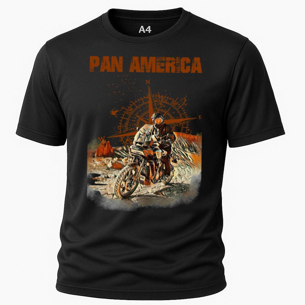 Pan America Motorcycle Big Trail 2022 Cooling Performance Crew T-Shirt