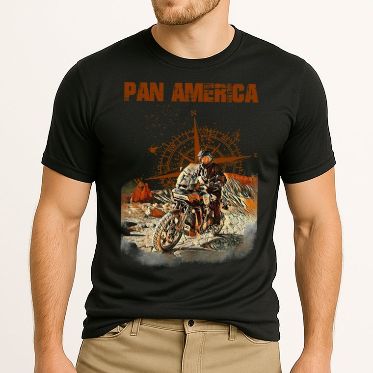 Pan America Motorcycle Big Trail 2022 Cooling Performance Crew T-Shirt