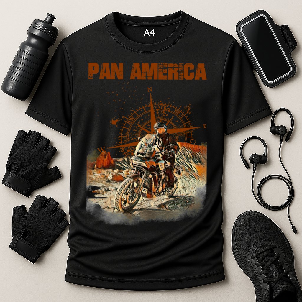 Pan America Motorcycle Big Trail 2022 Cooling Performance Crew T-Shirt