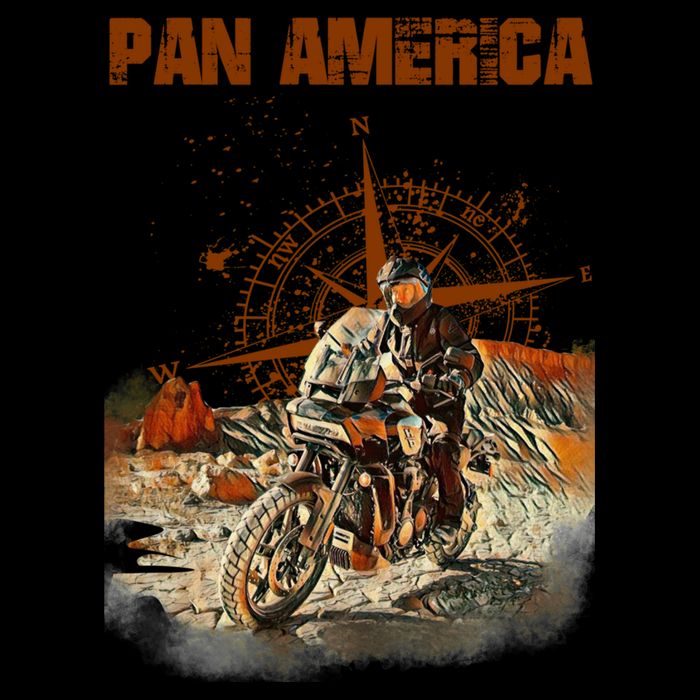 Pan America Motorcycle Big Trail 2022 Cooling Performance Crew T-Shirt