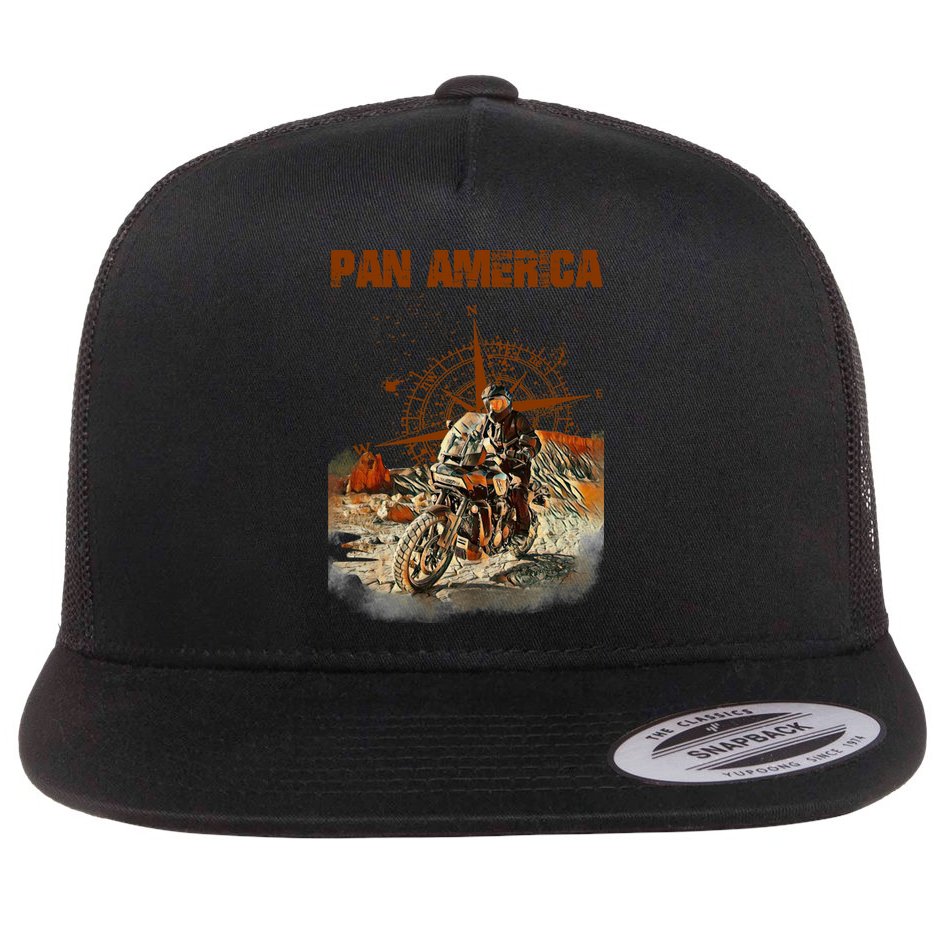 Pan America Motorcycle Big Trail 2022 Flat Bill Trucker Hat