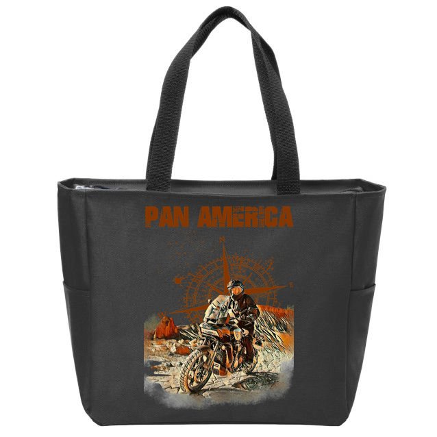 Pan America Motorcycle Big Trail 2022 Zip Tote Bag