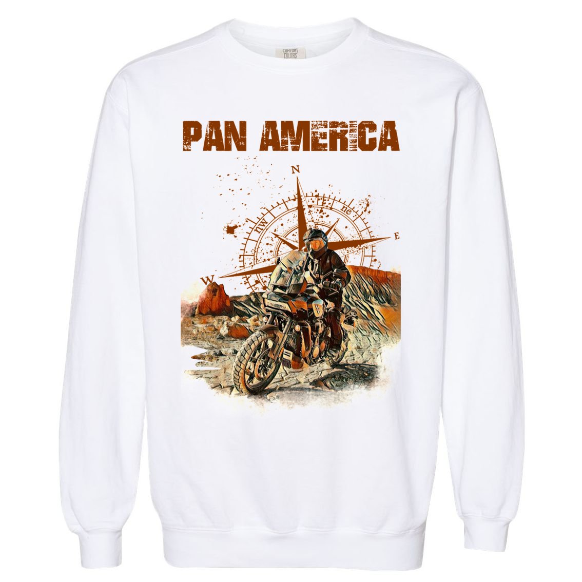 Pan America Motorcycle Big Trail 2022 Garment-Dyed Sweatshirt
