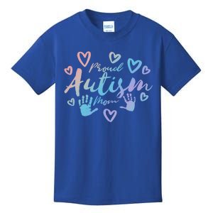 Proud Autism Mom Gift Autistic Awareness Pride Gift Proud Mother Meaningful Gift Kids T-Shirt