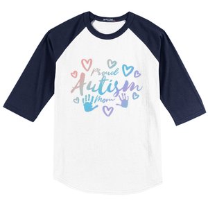 Proud Autism Mom Gift Autistic Awareness Pride Gift Proud Mother Meaningful Gift Baseball Sleeve Shirt