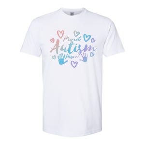 Proud Autism Mom Gift Autistic Awareness Pride Gift Proud Mother Meaningful Gift Softstyle CVC T-Shirt