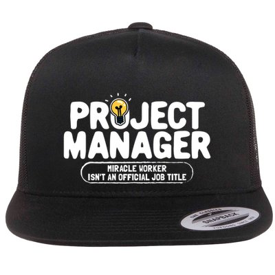 Project Ager Miracle Worker Isn't An Job Title Gift Flatbill Hat