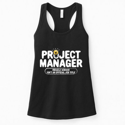Project Ager Miracle Worker Isn't An Job Title Gift Womens Tank Top