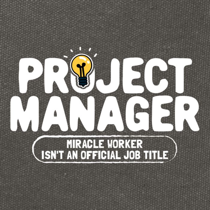Project Ager Miracle Worker Isn't An Job Title Gift Cotton Canvas Backpack