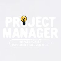 Project Ager Miracle Worker Isn't An Job Title Gift Garment-Dyed Sweatshirt