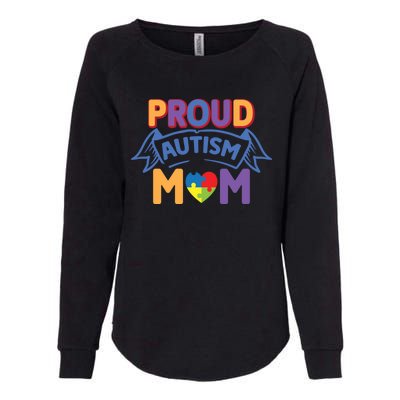 Proud Autism Mom Awareness Gift Womens California Wash Sweatshirt