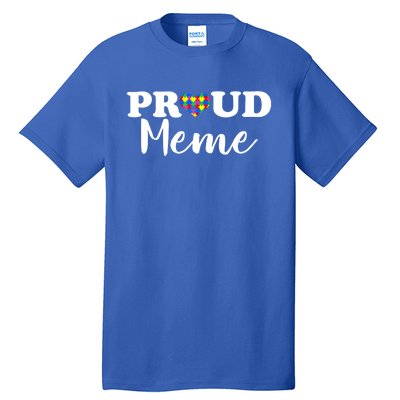 Proud Autism Meme Autism Awareness Puzzle Autistic Support Gift Tall T-Shirt